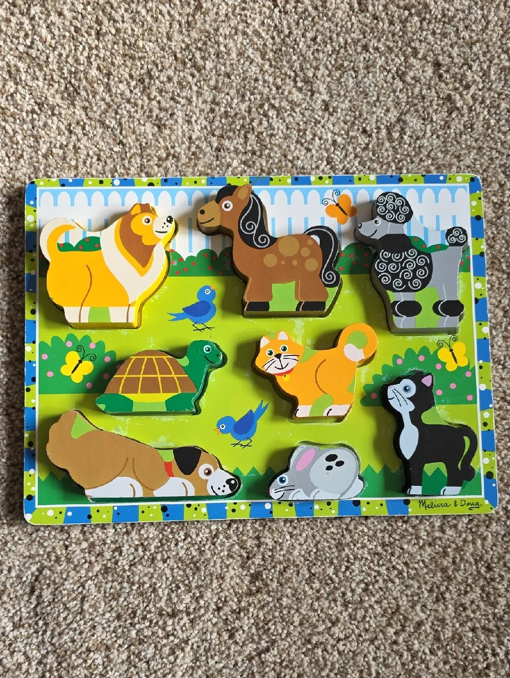 Melissa & Doug See & Hear Wooden Farm & Pet Block Puzzles